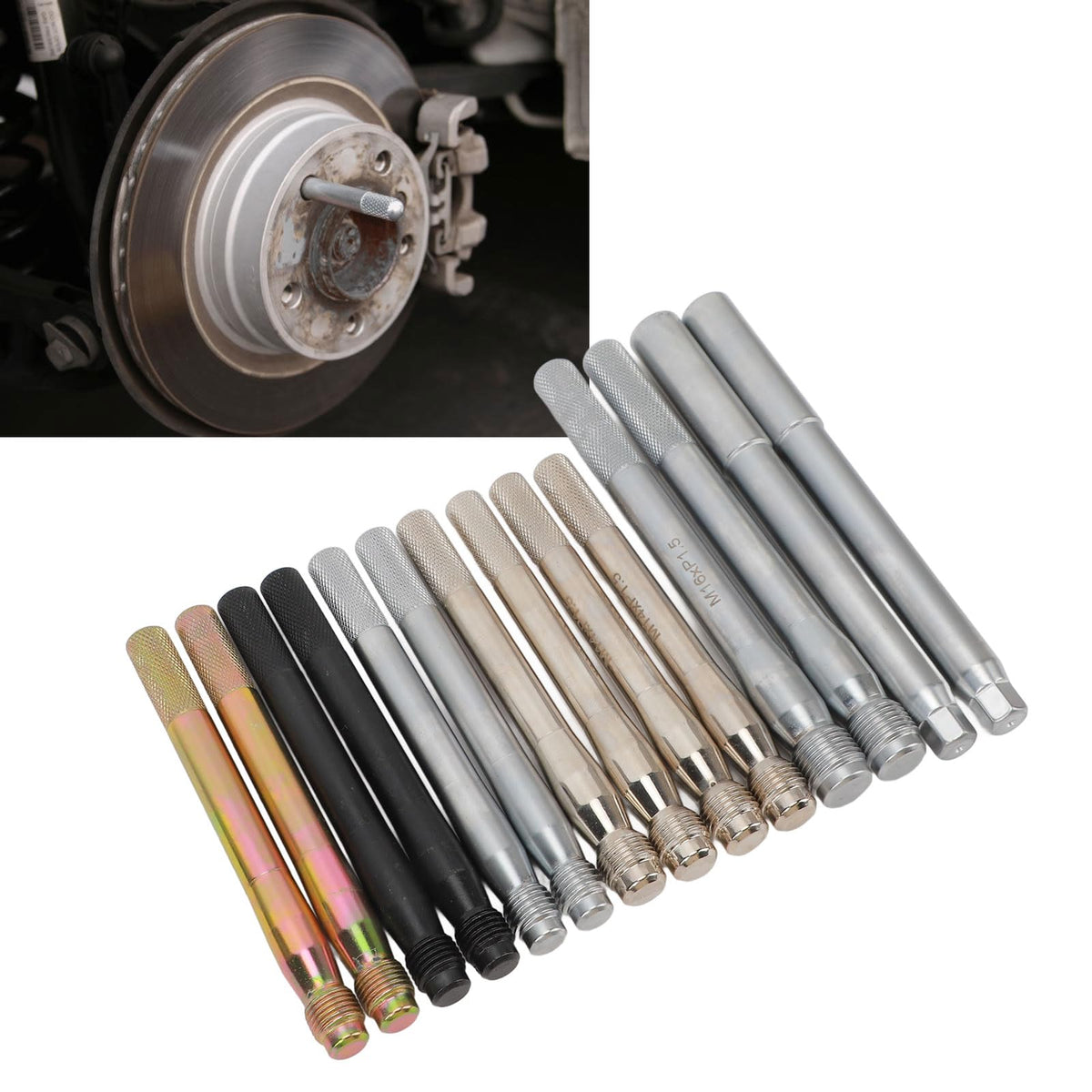 14 PCS Carbon Steel Wheel Alignment Pin with Storage Case F197