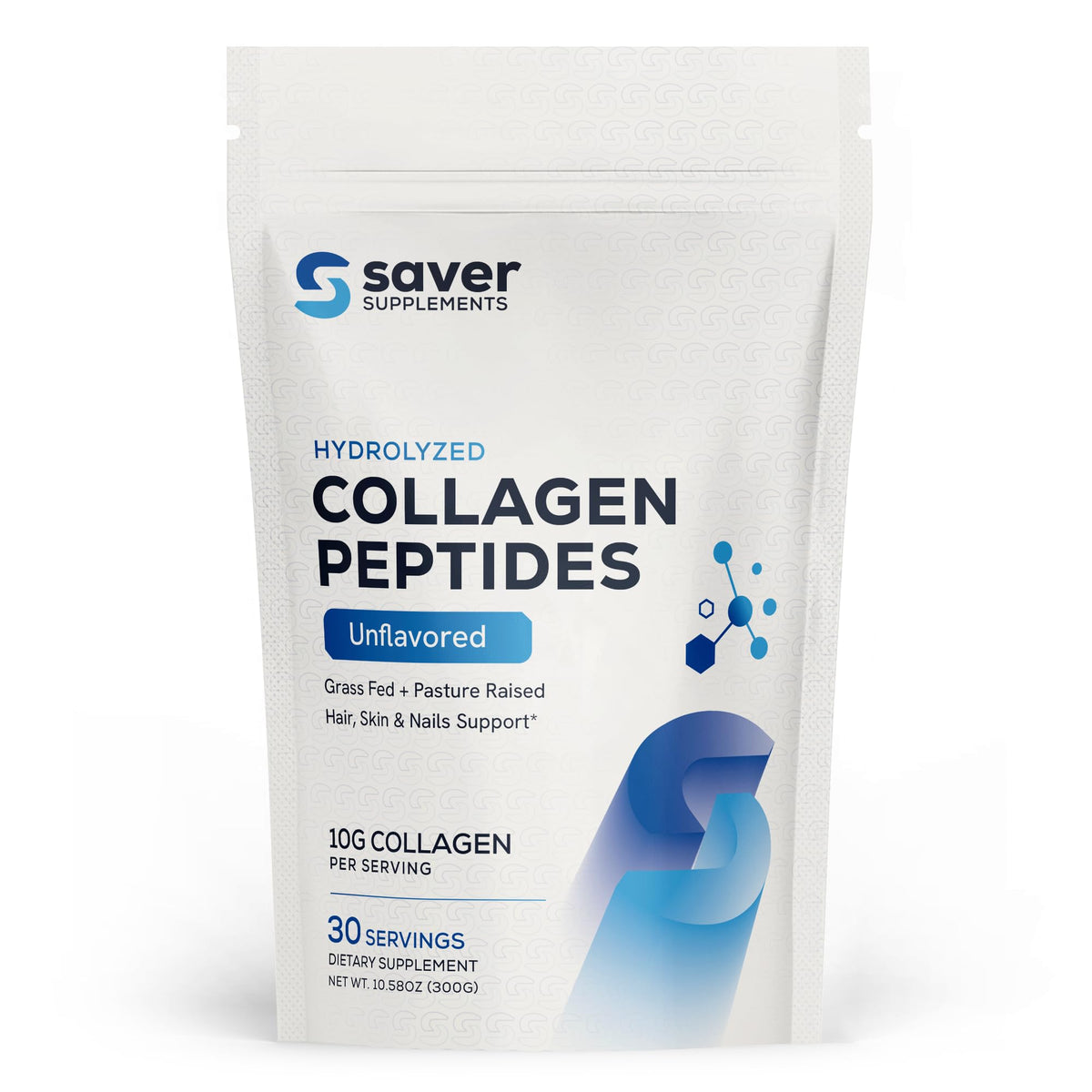 Collagen Peptides Powder, Unflavored, 10.58 oz J53578