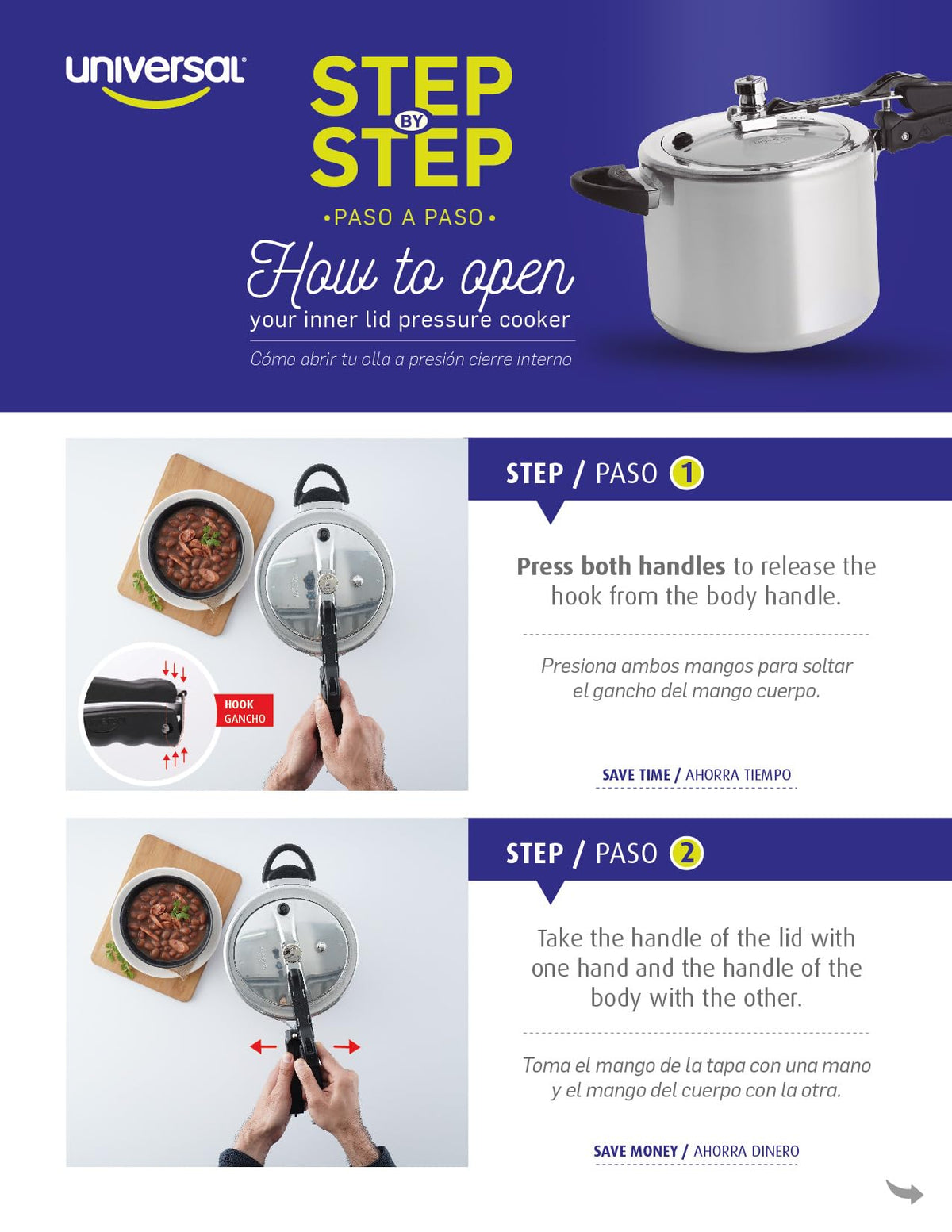 6.3 Quart Aluminum Stovetop Pressure Cooker N797620