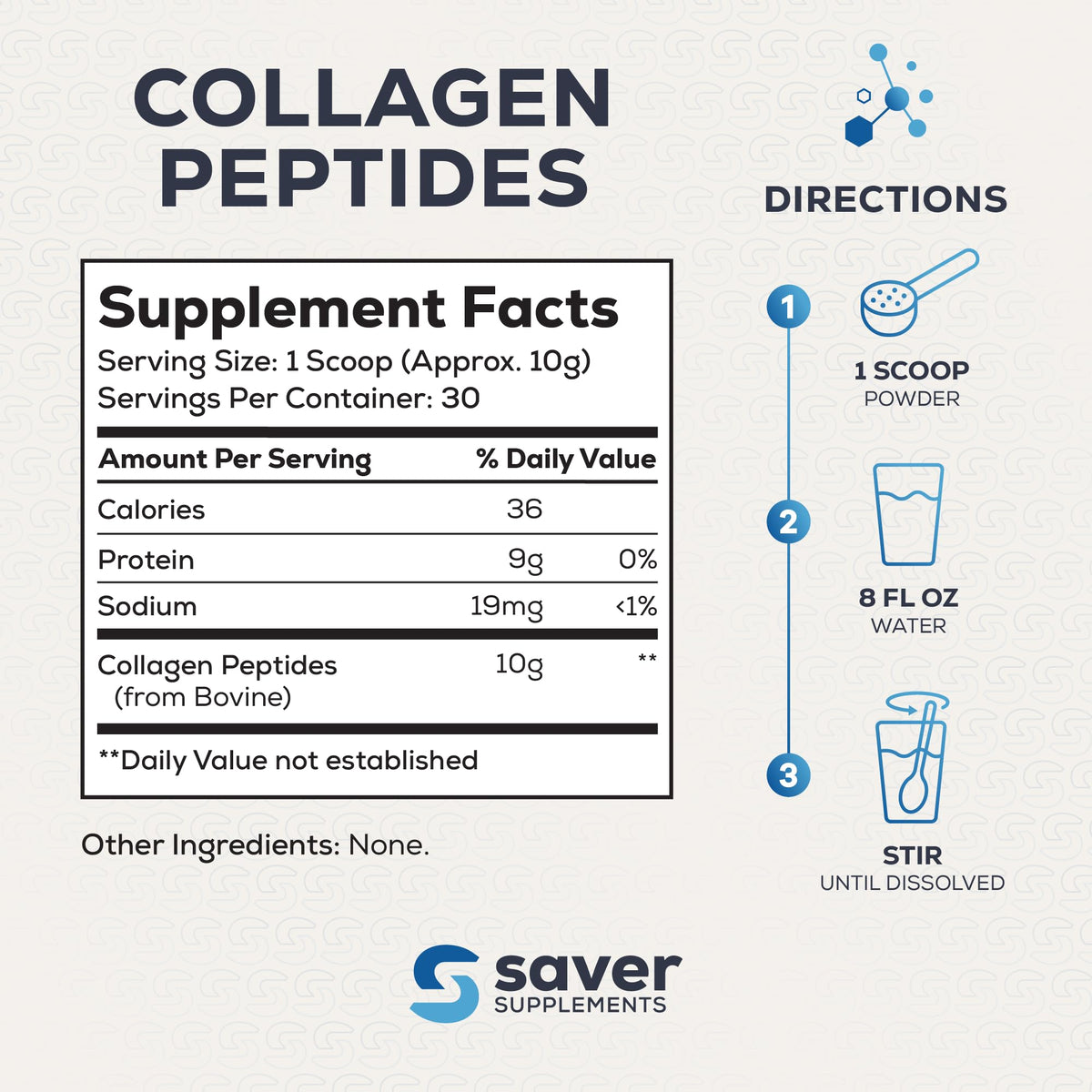 Collagen Peptides Powder, Unflavored, 10.58 oz J53578