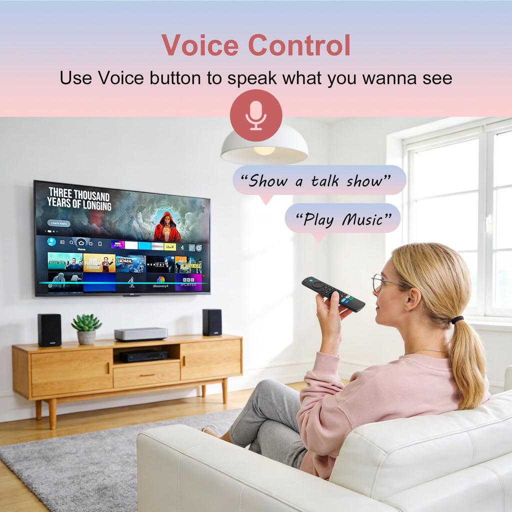 Replacement Remote for Fire TV Stick and Smart TVs with Voice I22510
