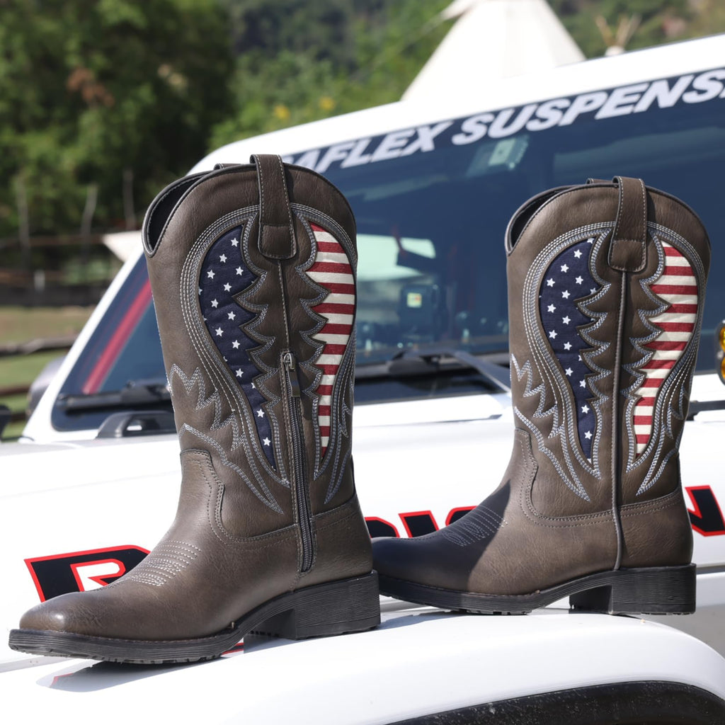 Square Toe Cowboy Boots O784