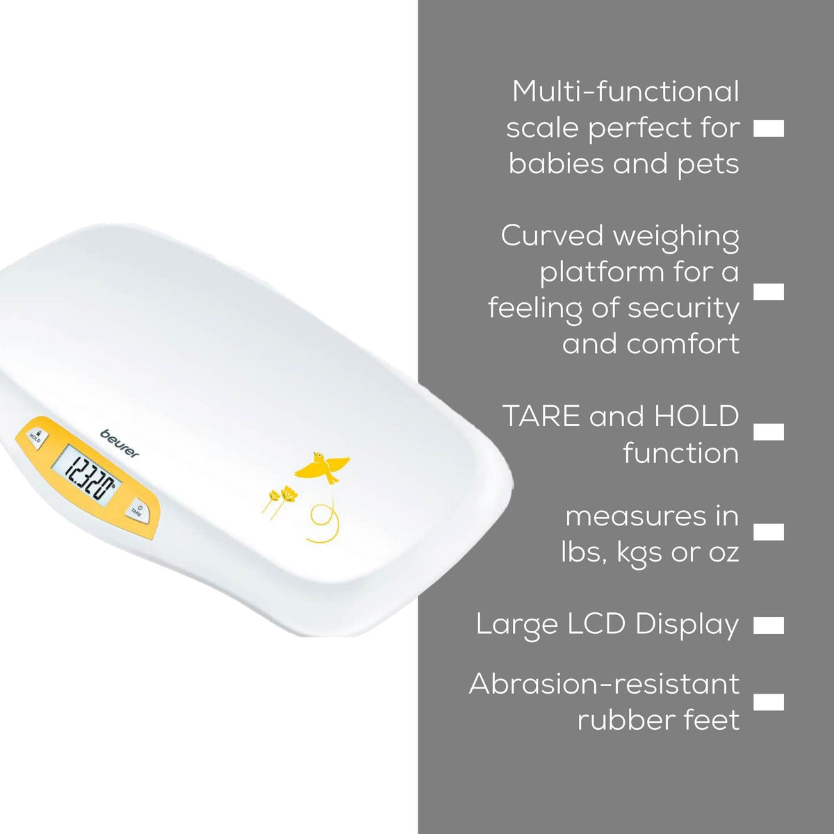 Digital Baby Scale up to 44 lbs with Hold Function C546728