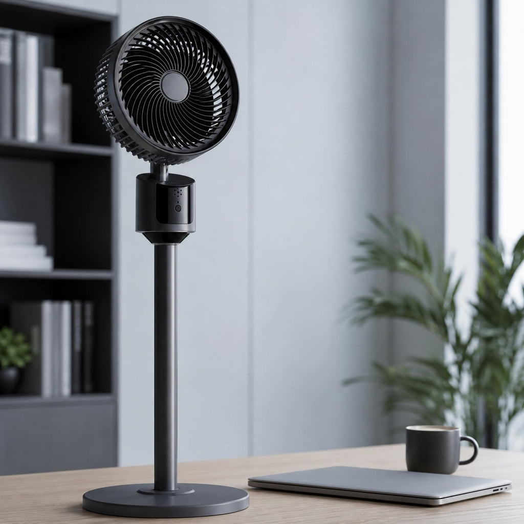 Pedestal Fan with USB Power, 3 Speed Quiet Floor Fan A575