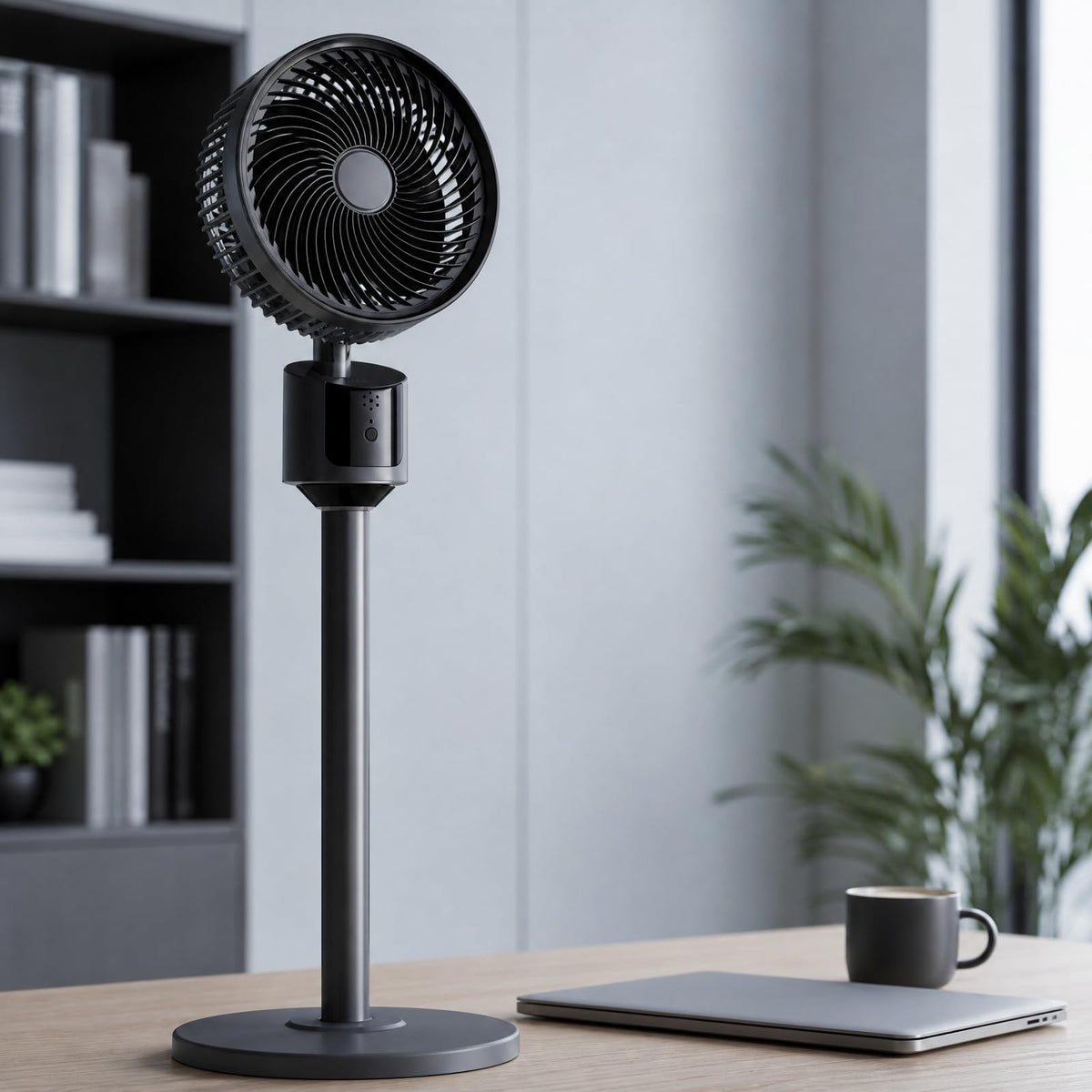Pedestal Fan with USB Power, 3 Speed Quiet Floor Fan A575