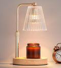 Gold Candle Warmer Lamp with Timer Dimmable with 2 Bulbs L8469