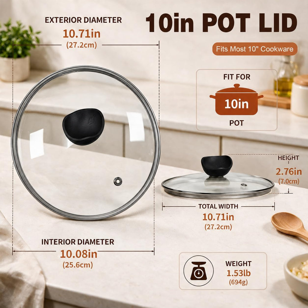 10 Inch Tempered Glass Pan Lid P916221