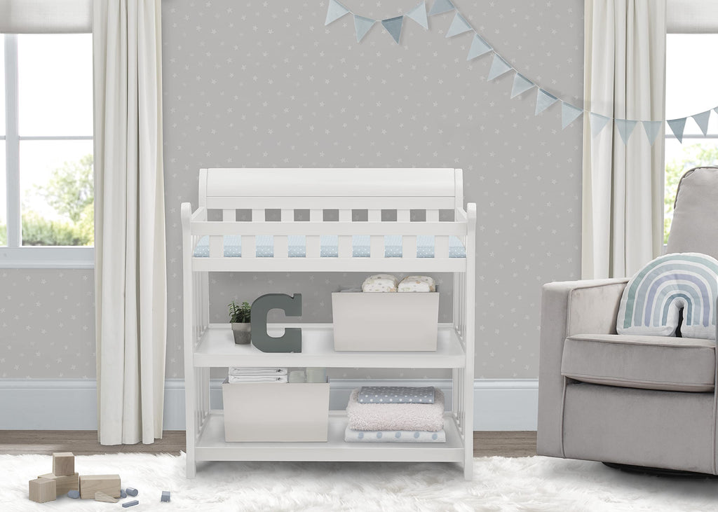 White Changing Table with Changing Pad H880