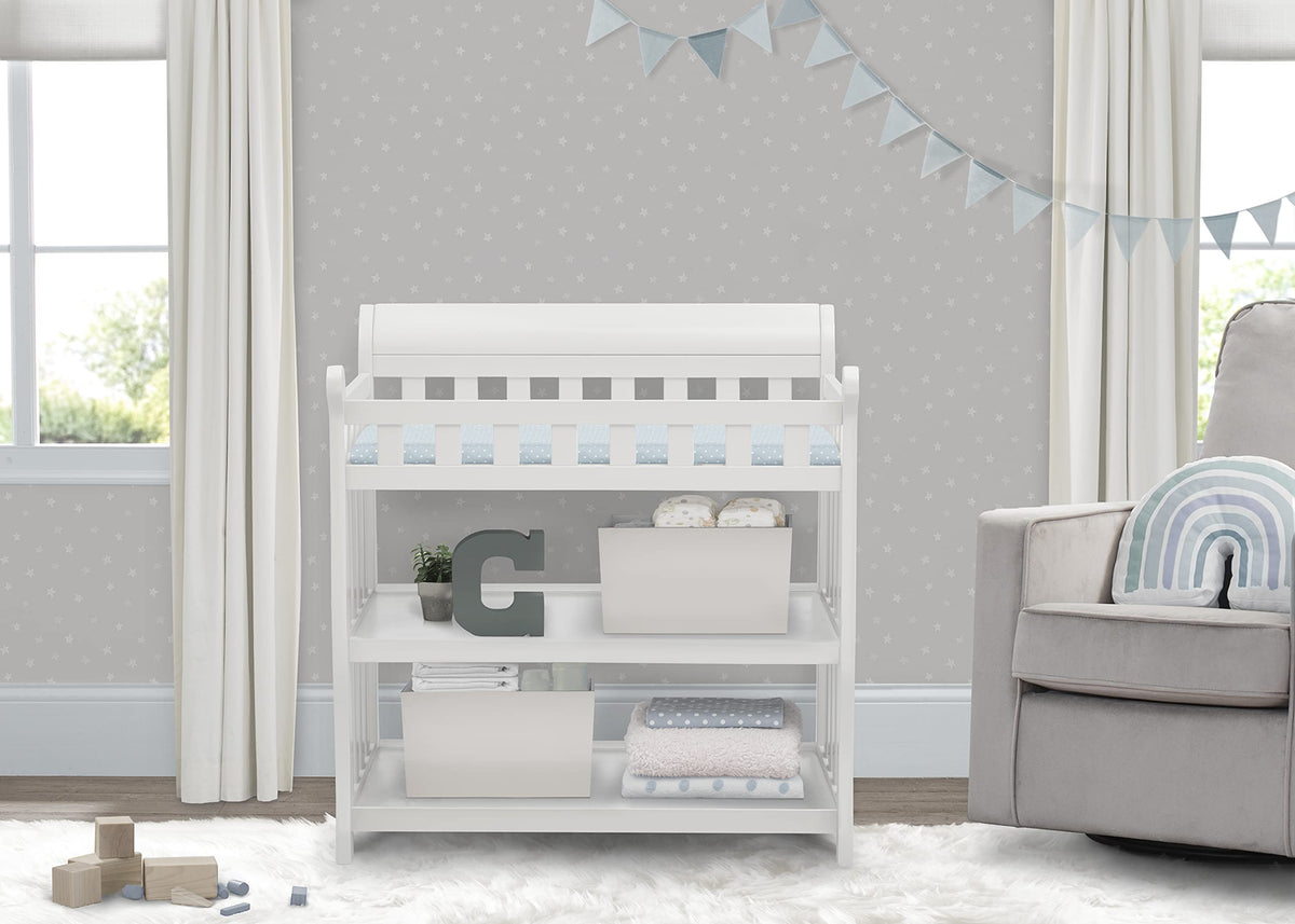 White Changing Table with Changing Pad H880