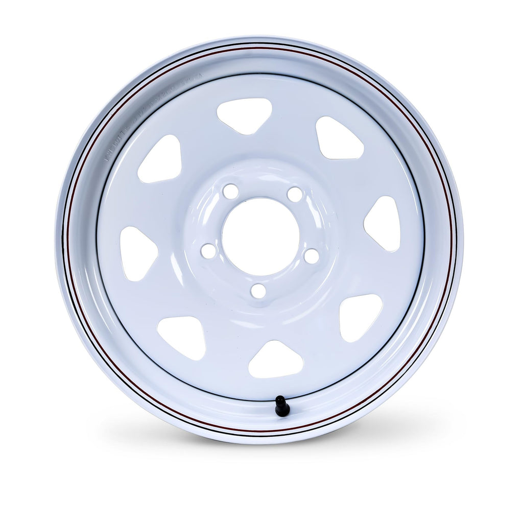 Trailer Tire Wheel ST205/75D15 6PR 101L 5X4.5 White Spoke Rim X434