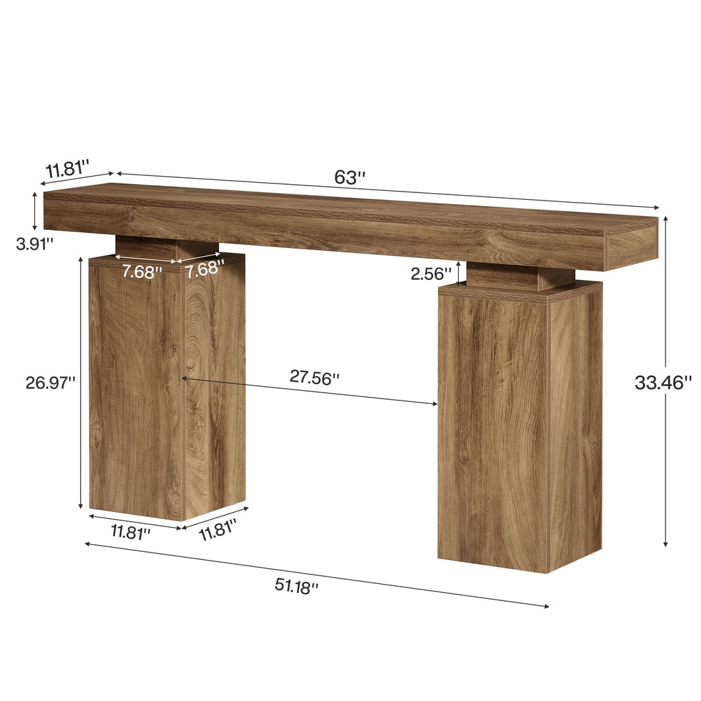 63-Inch Farmhouse Console Table A604