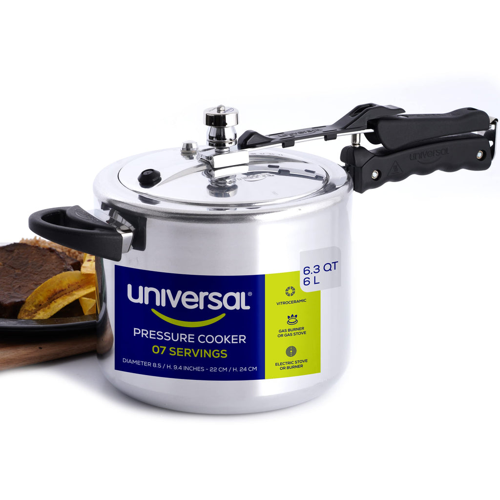 6.3 Quart Aluminum Stovetop Pressure Cooker N797620