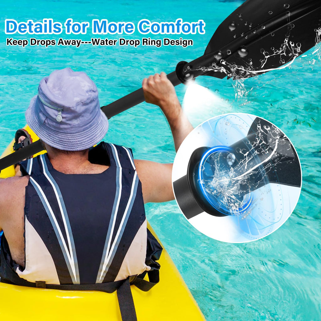 Adjustable Kayak Paddle with Paddle Leash E152098
