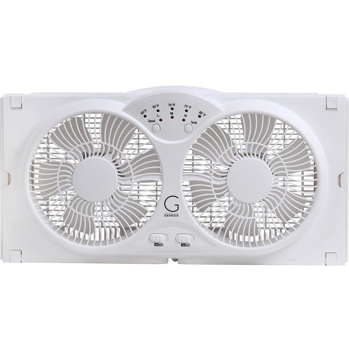 Twin High Velocity Reversible AirFlow Fan White M616