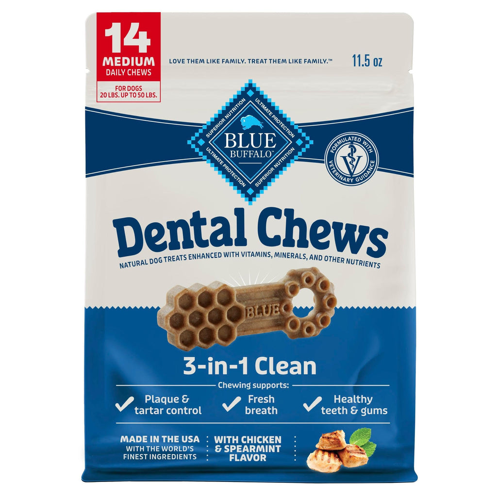 Chicken & Spearmint Medium Dental Chews, 11.5 oz, 14 ct D329