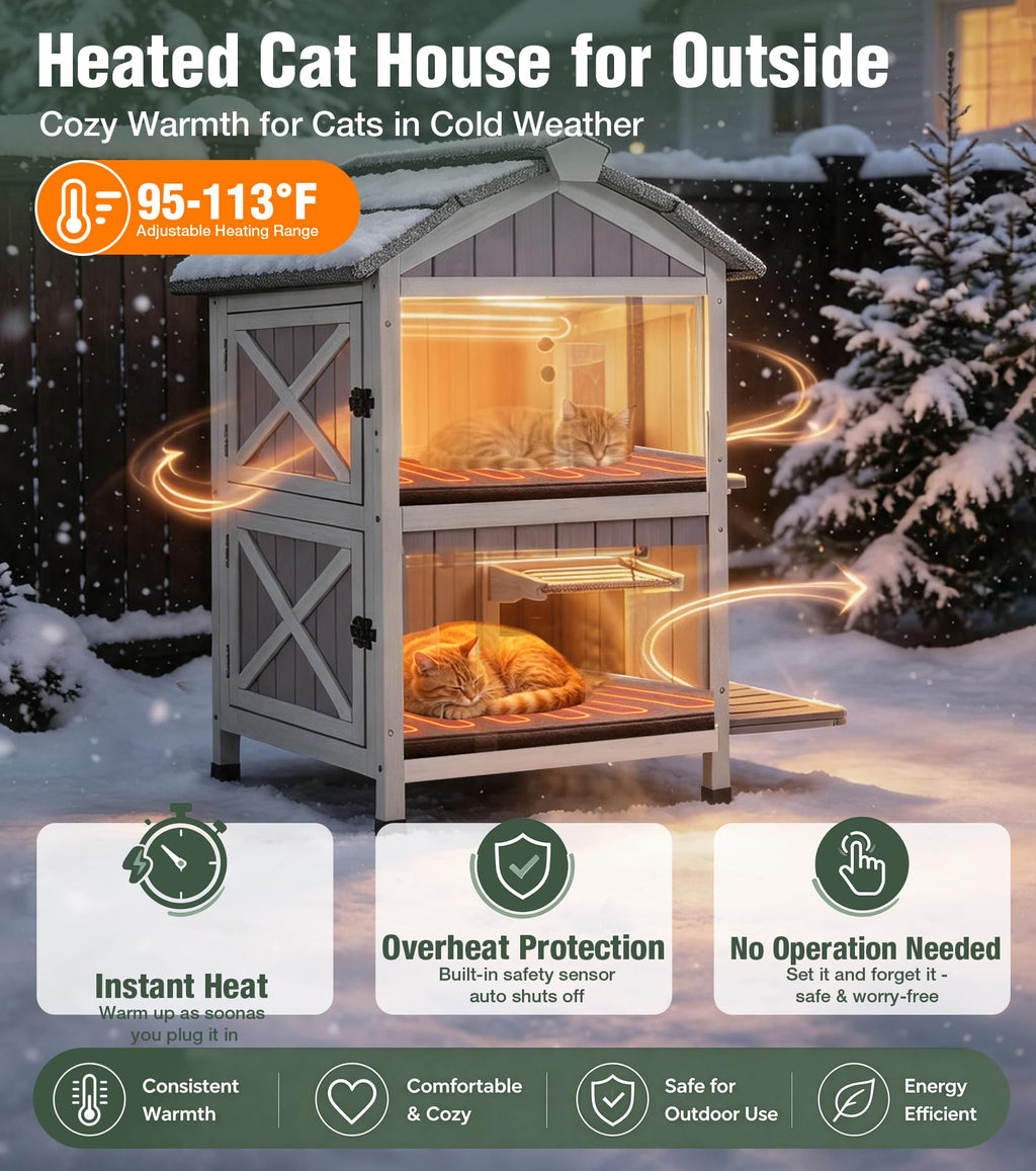 2-Level Weatherproof Cat House V823500