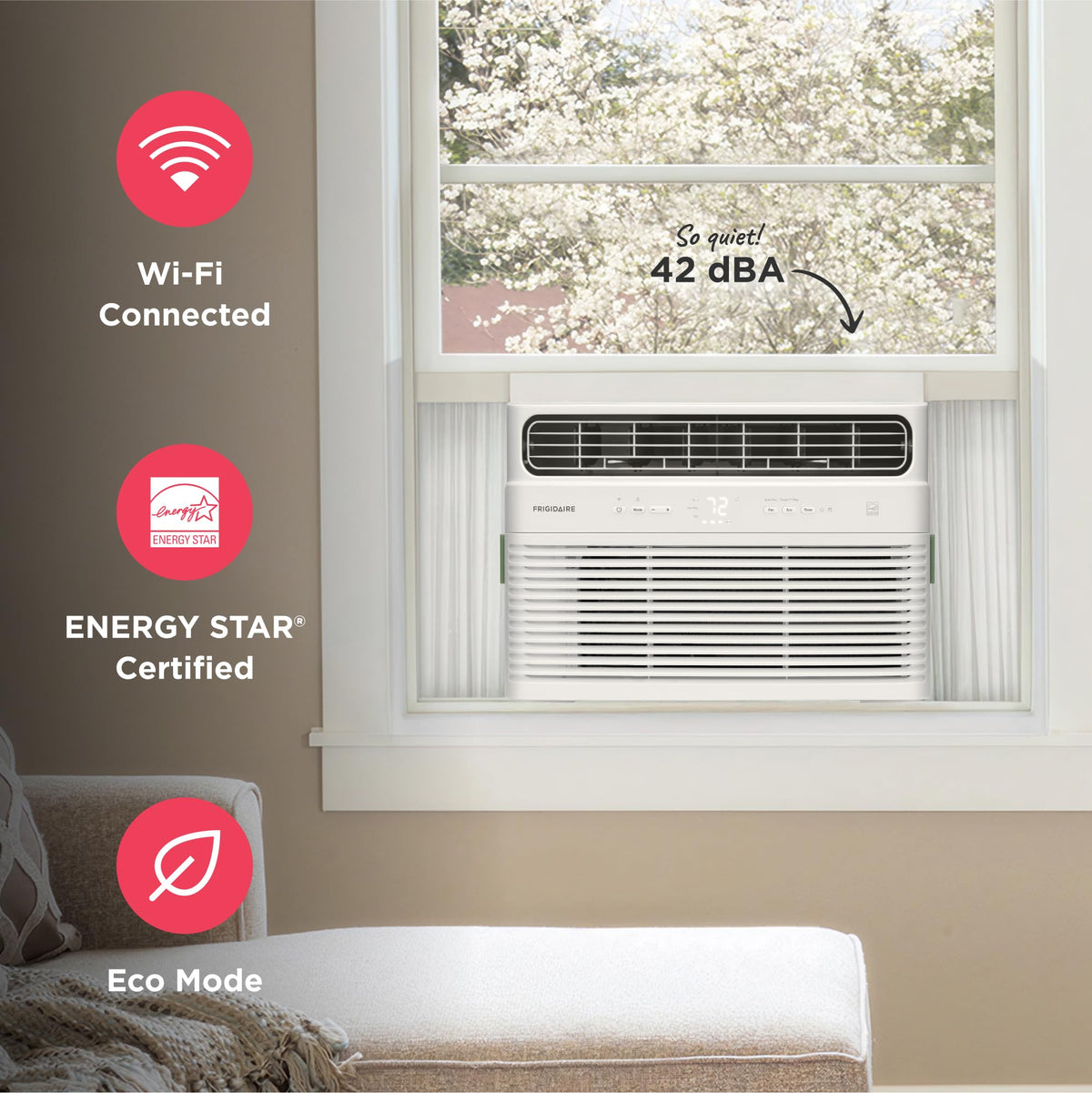 10,000 BTU White Smart Inverter Window Air Conditioner Y871337