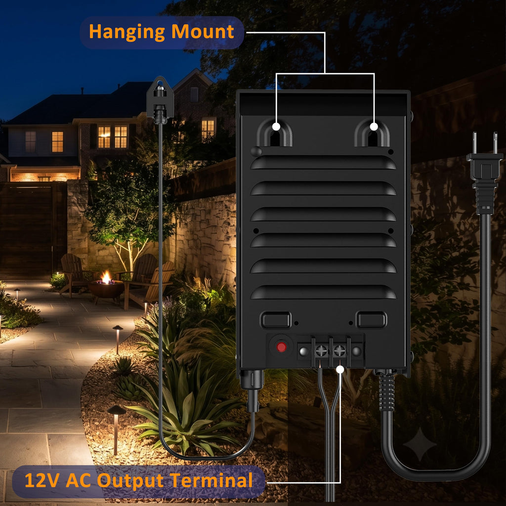 200W Low Voltage Landscape Transformer R75681
