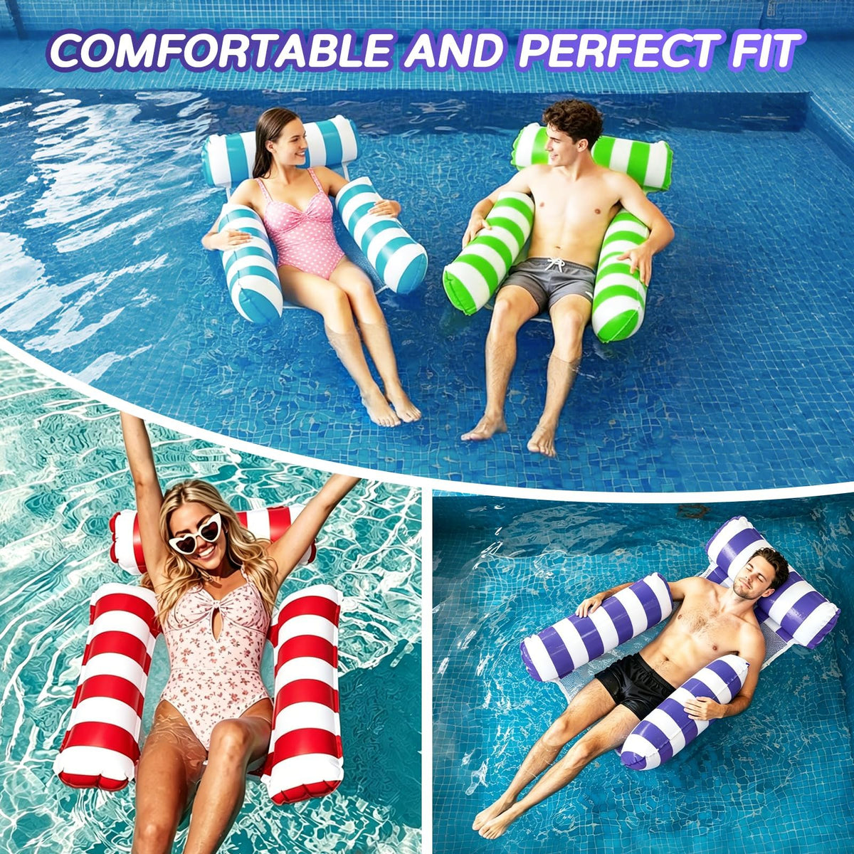 4 Pack Inflatable Pool Floats S2828