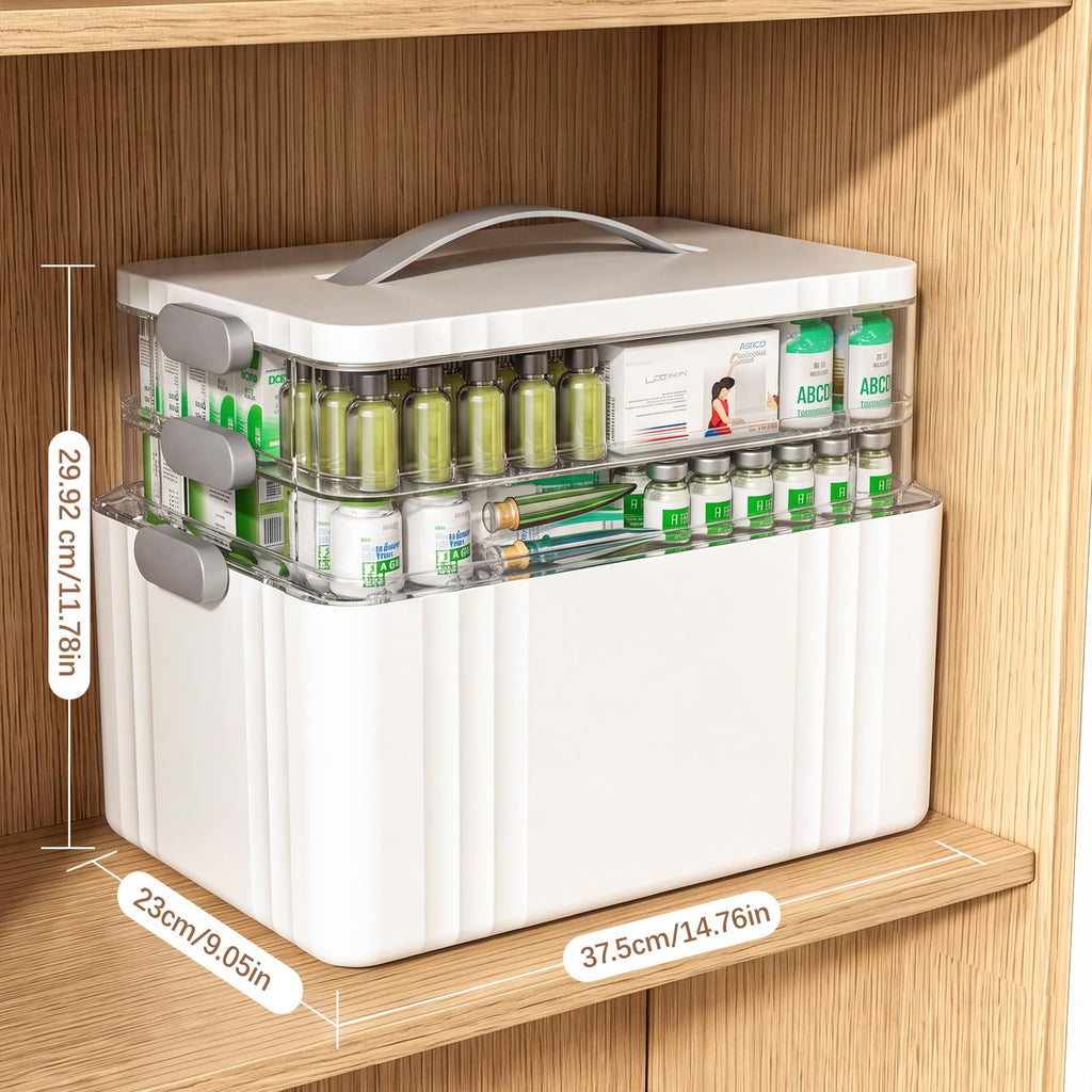 3-Tier Portable Medicine Organizer U554279