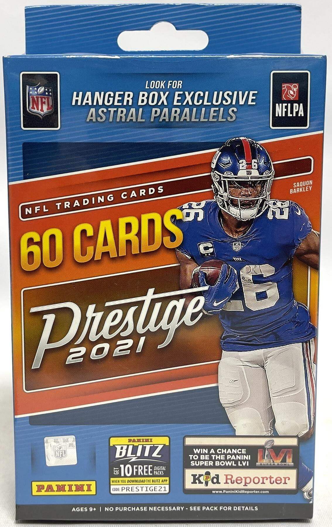 NFL Football Hanger Box 60 Cards E85810