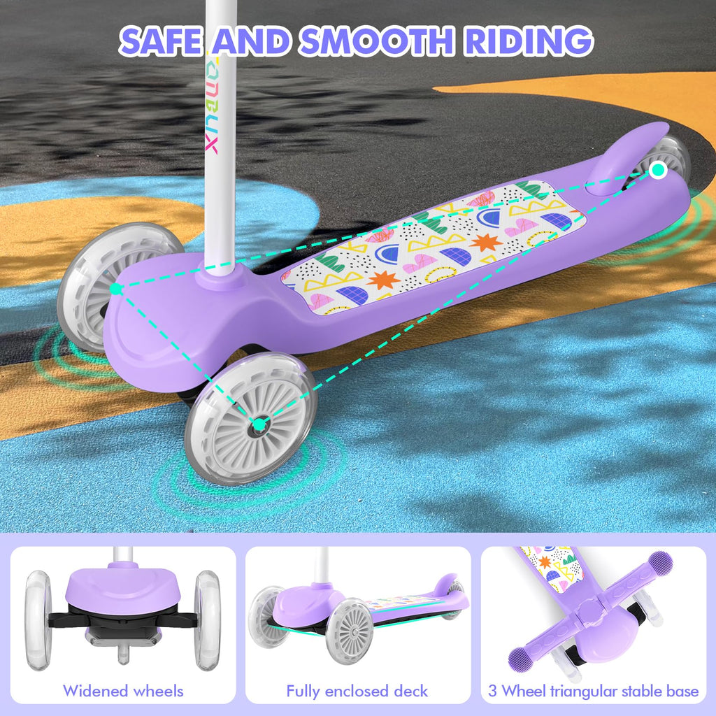 Kids 3-Wheel Scooter with Light-Up Wheels B42600