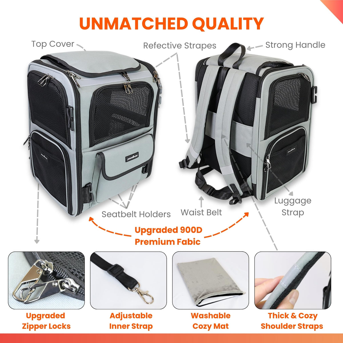 Expandable Cat Backpack Carrier Z1990