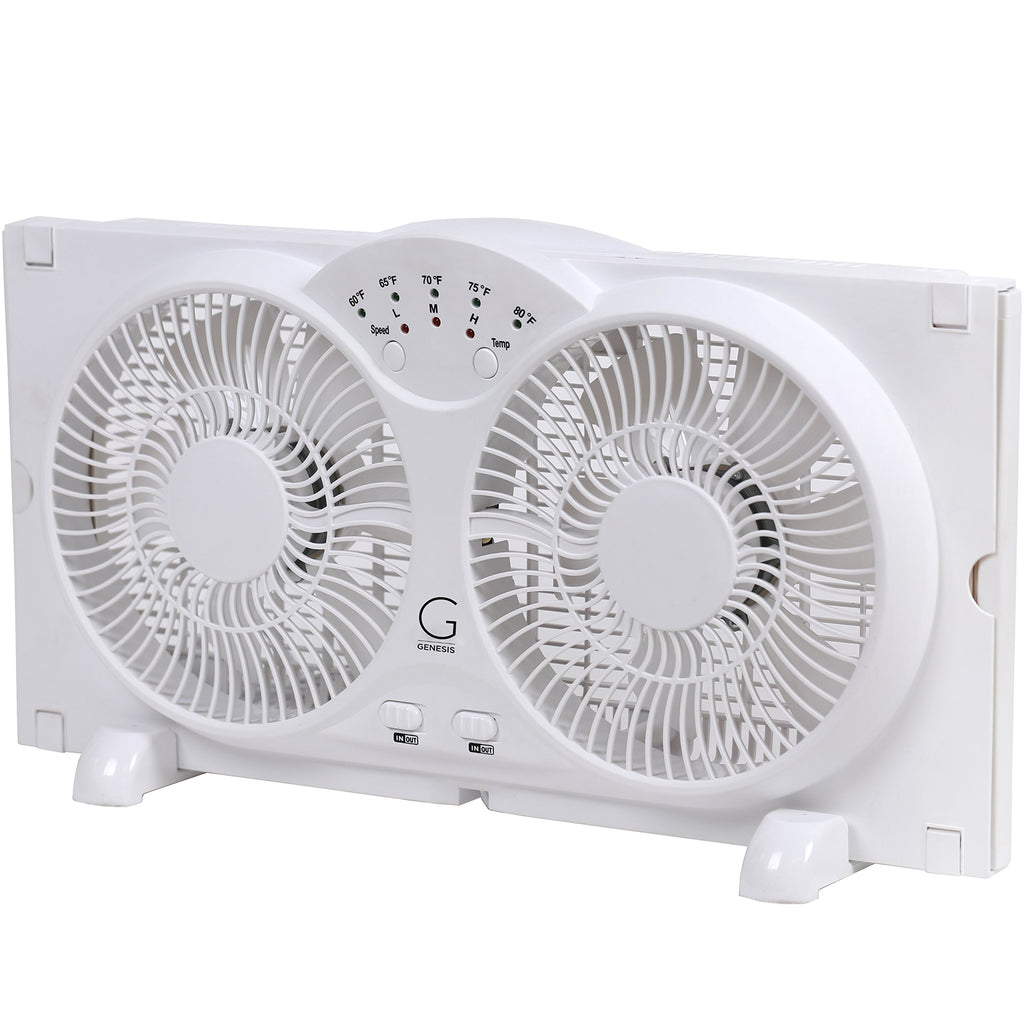 Twin High Velocity Reversible AirFlow Fan White M616