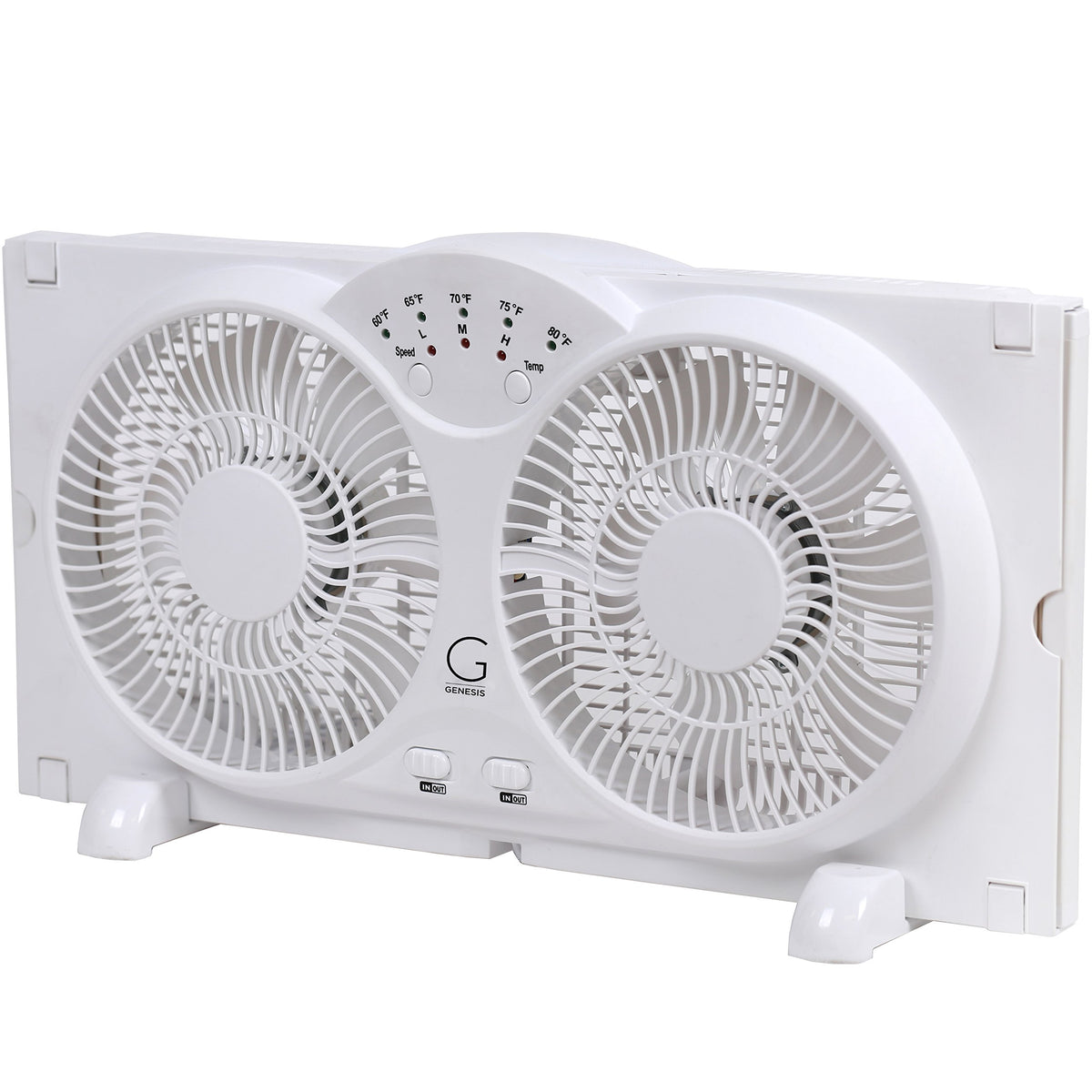 Twin High Velocity Reversible AirFlow Fan White M616