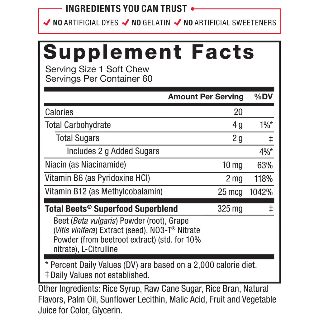 Beet Soft Chews and Turmeric Joint Support Supplement K5988