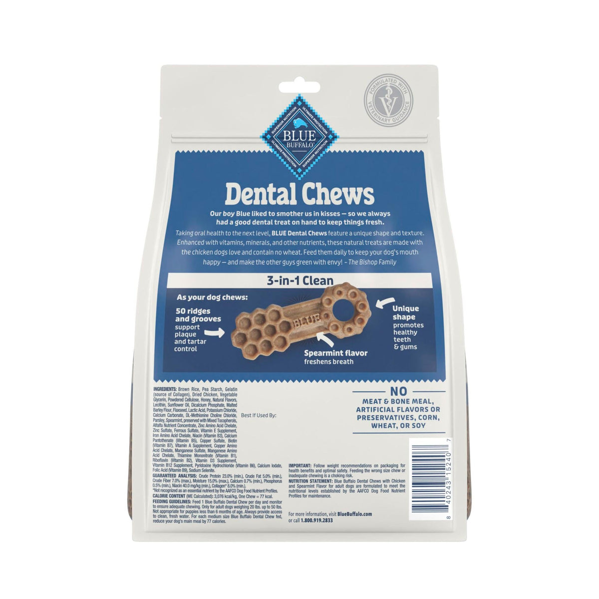 Chicken & Spearmint Medium Dental Chews, 11.5 oz, 14 ct D329