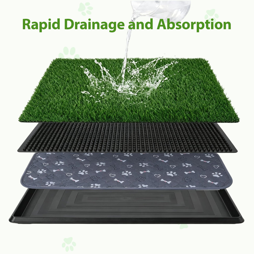 Dog Grass Pad with Tray 30"x20" C420