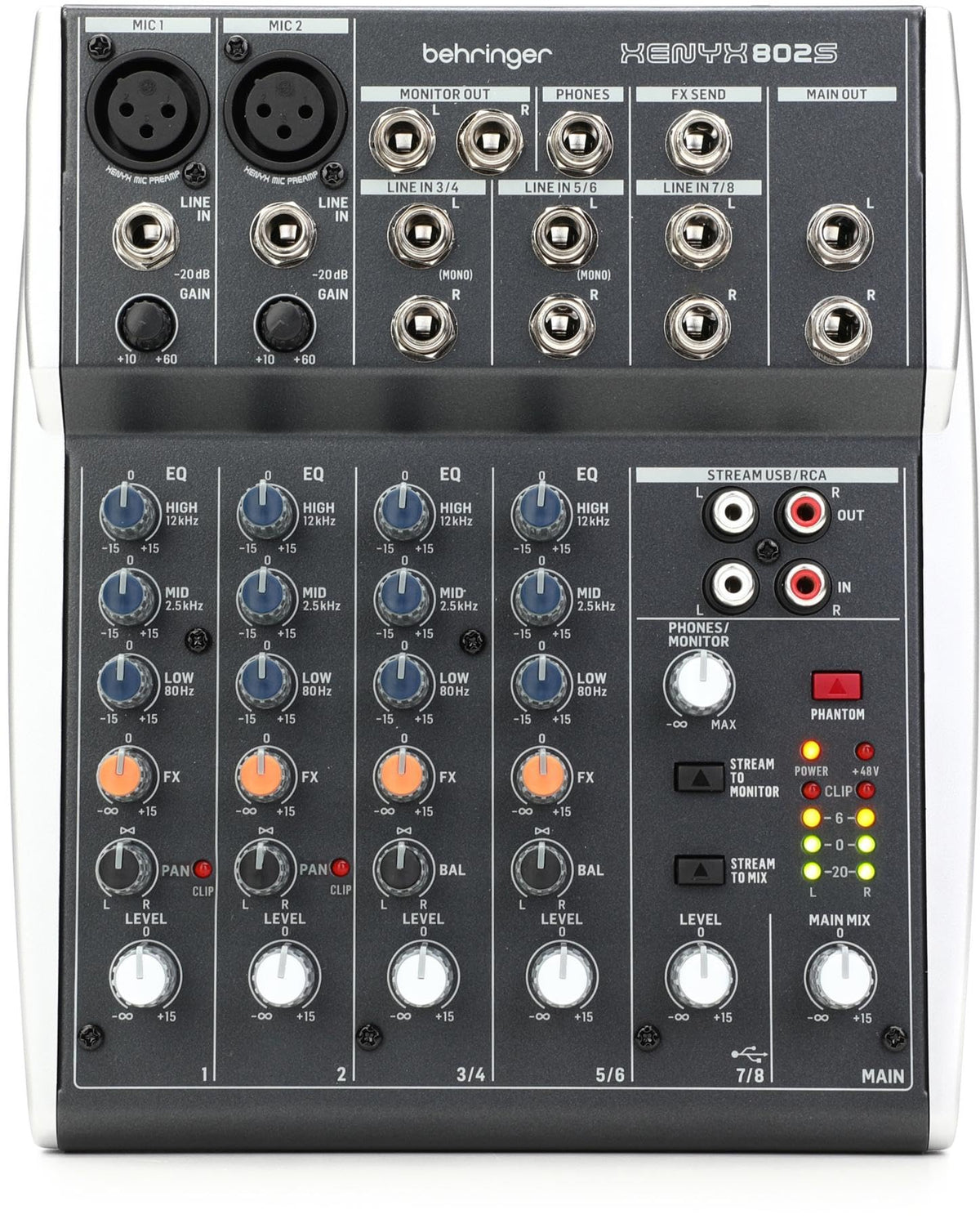 Analog 8-Input Mixer with USB Streaming Interface Z823558