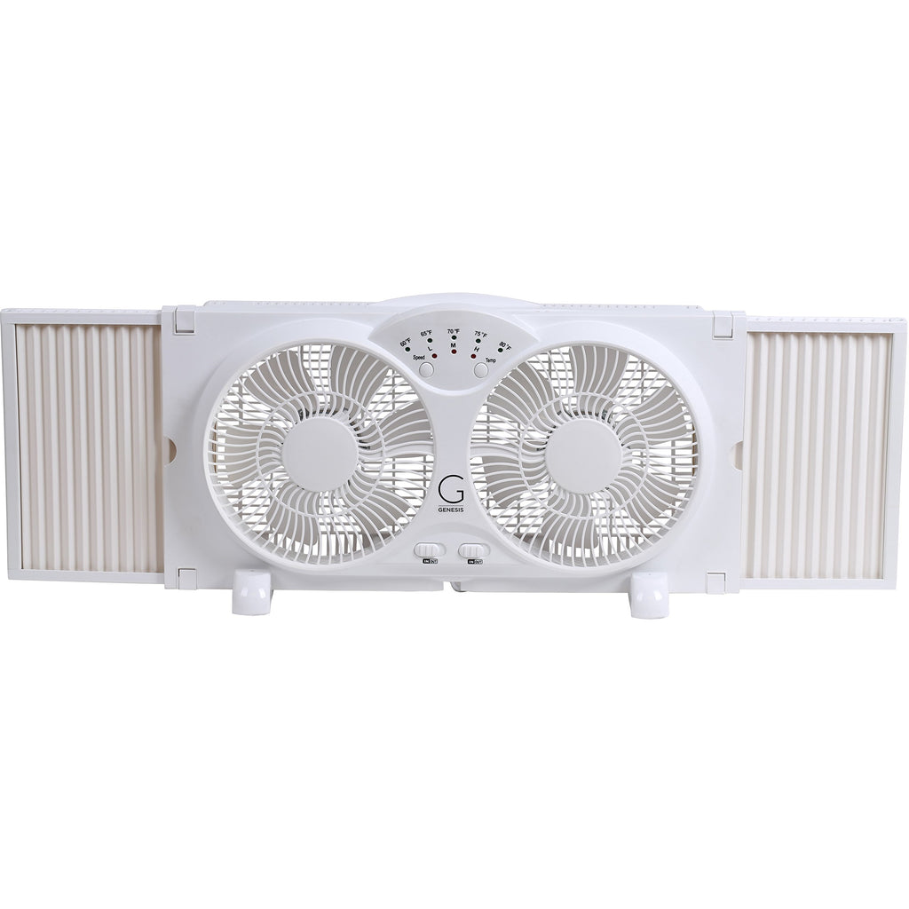 Twin High Velocity Reversible AirFlow Fan White M616