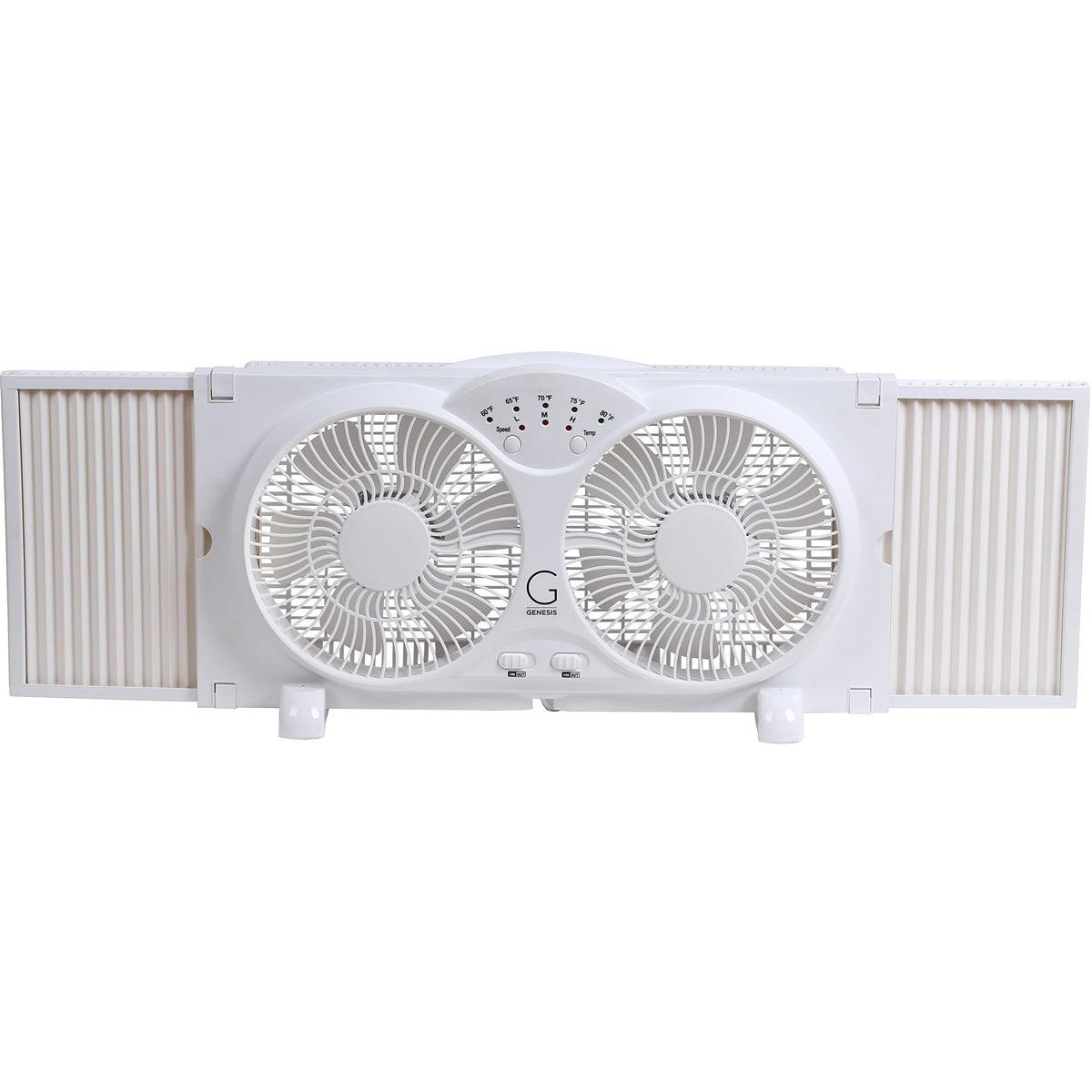 Twin High Velocity Reversible AirFlow Fan White M616