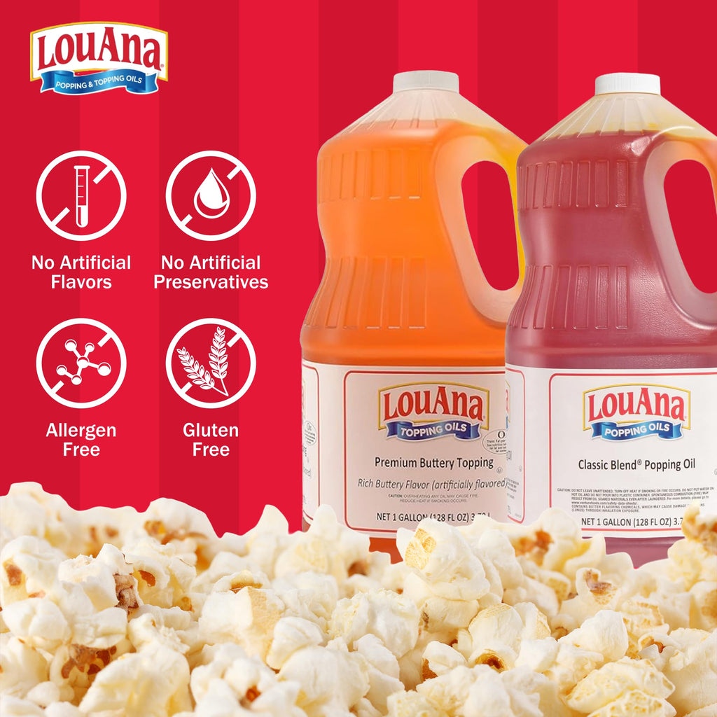 Buttery Popcorn Topping Oil 1 Gallon Jug M351