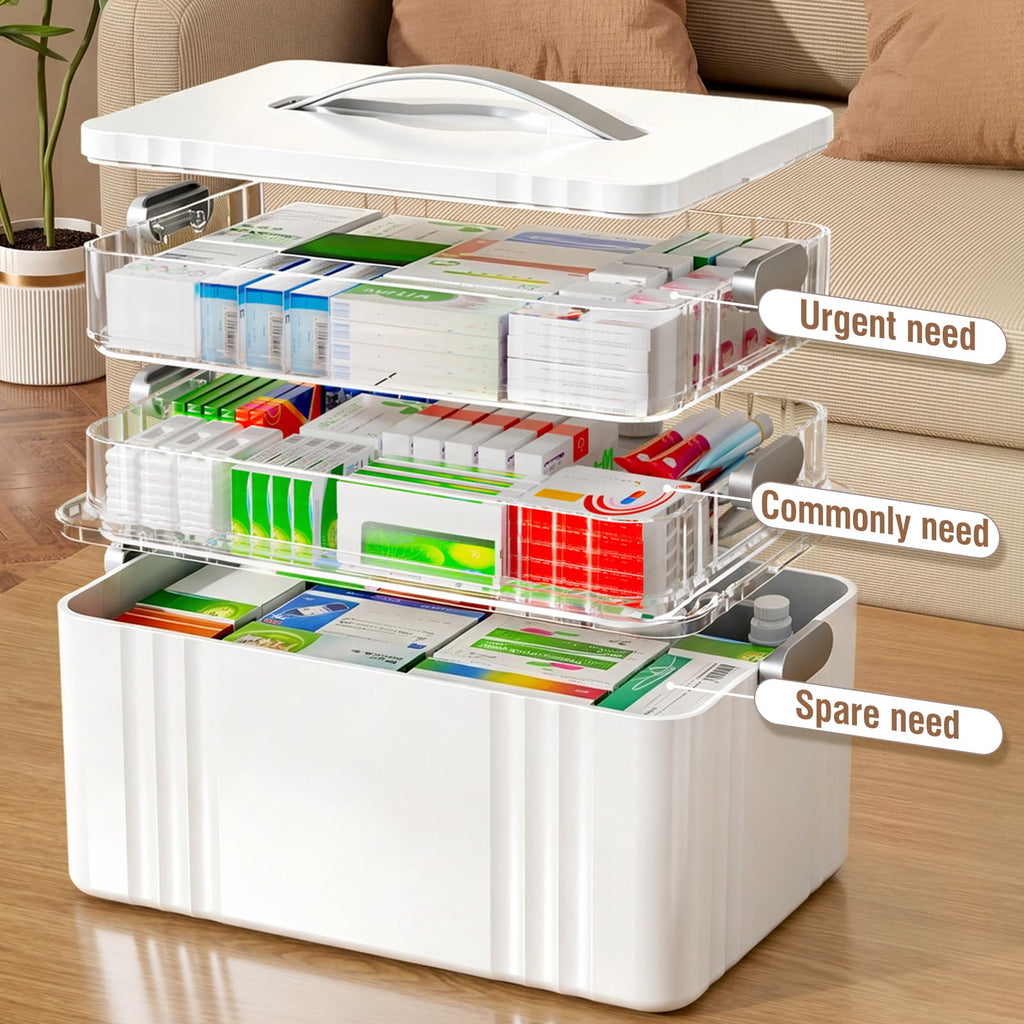 3-Tier Portable Medicine Organizer U554279