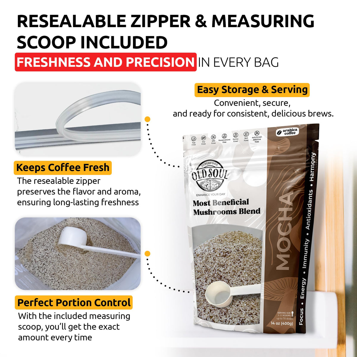 Black Coffee Blend Arabica 14 Ounce Mocha P52099