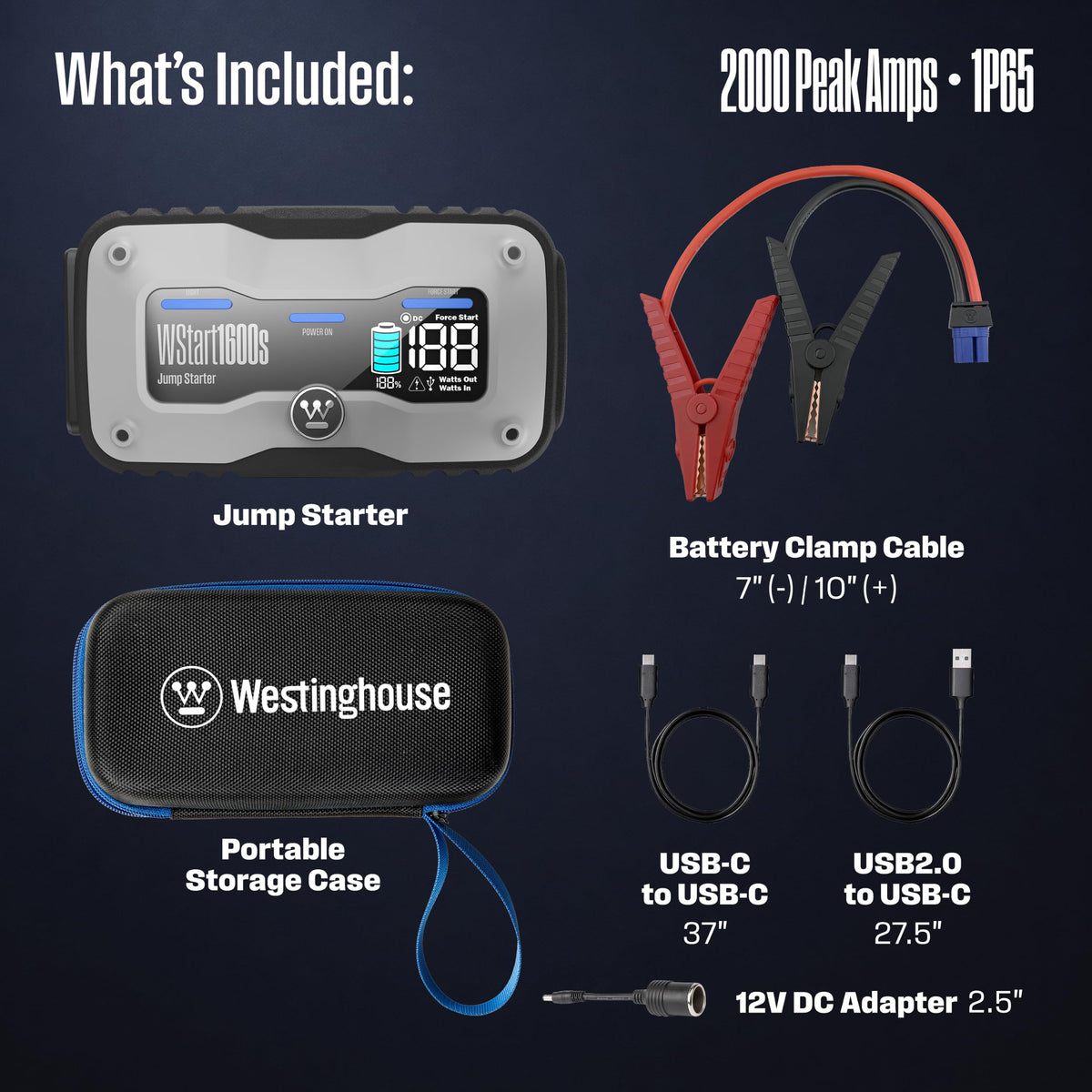 Portable Jump Starter & USB Power Bank 12V Car Battery Booster N519179