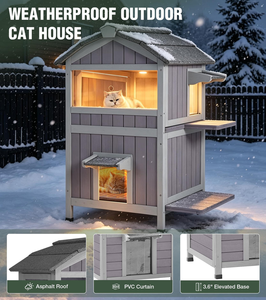 2-Level Weatherproof Cat House V823500
