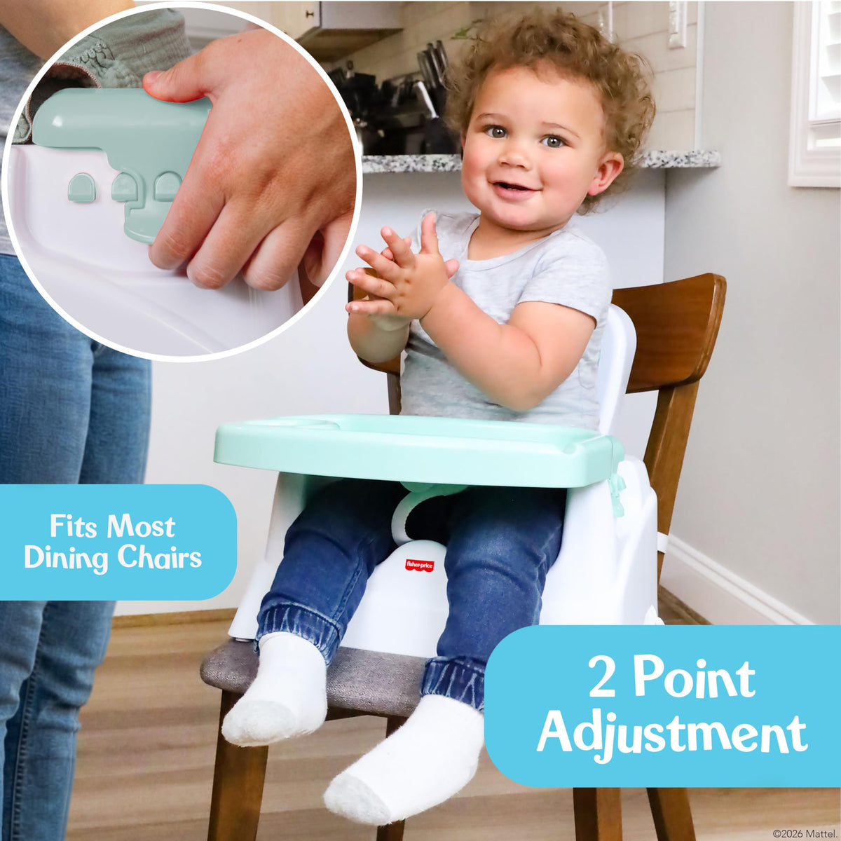 Adjustable Booster Seat with Safety Straps P98172