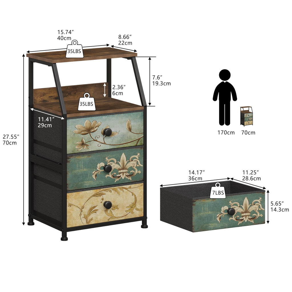 Fabric Drawers Dresser Storage Tower K83261