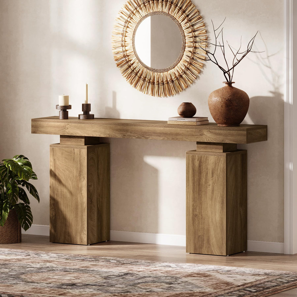 63-Inch Farmhouse Console Table A604