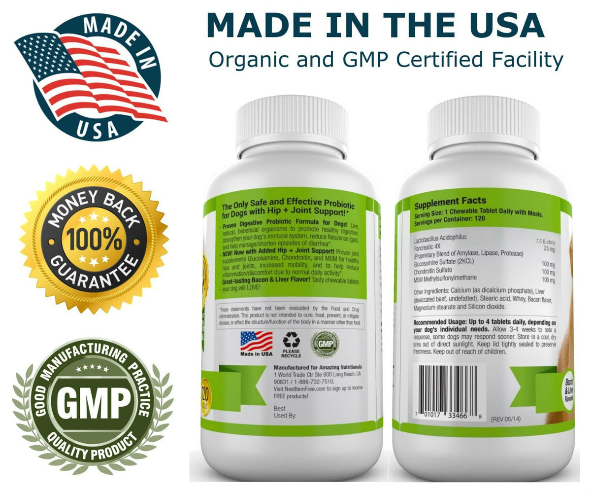 Turmeric Probiotics for Dogs Digestive Health Bundle A64239