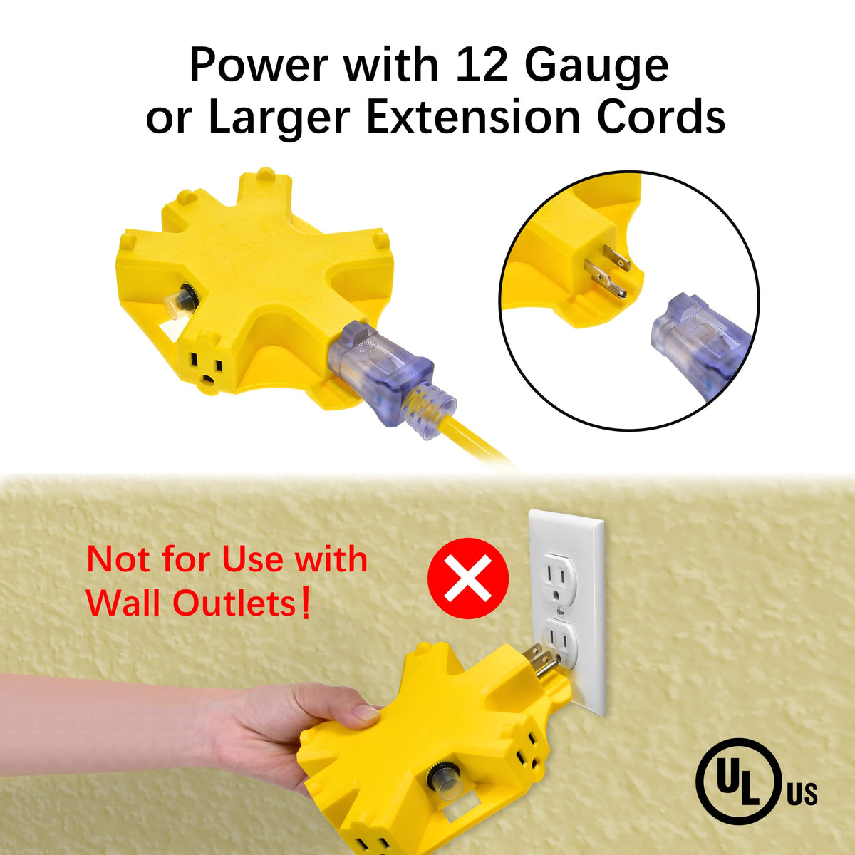 100 ft 12/3 SJTW Heavy Duty Outdoor Extension Cord O345173