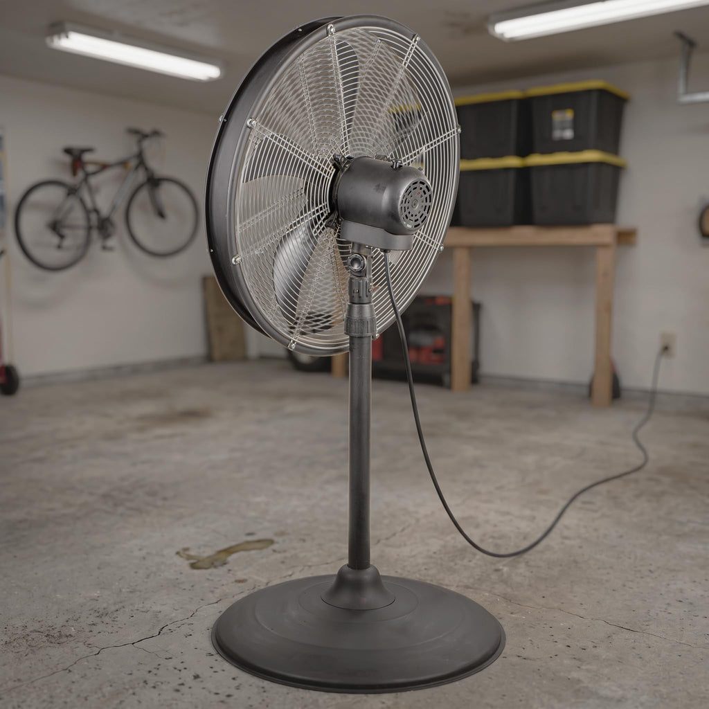 Blue High Velocity Oscillating Pedestal Fan V784