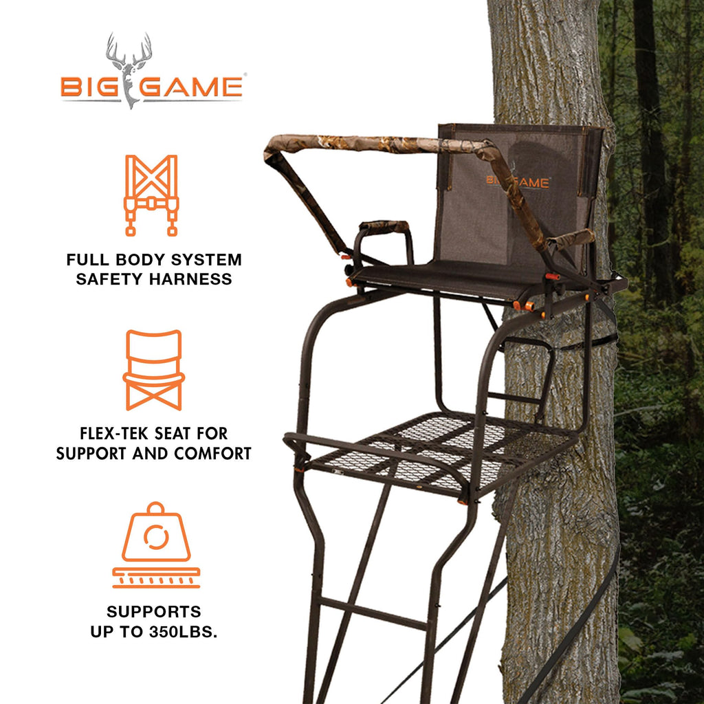 1-Person Ladder Tree Stand 18.5' Tall 2-Pack O4546