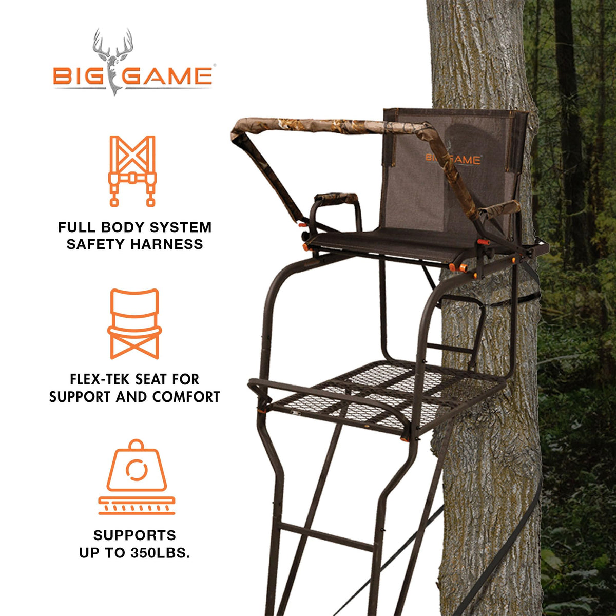 1-Person Ladder Tree Stand 18.5' Tall 2-Pack O4546