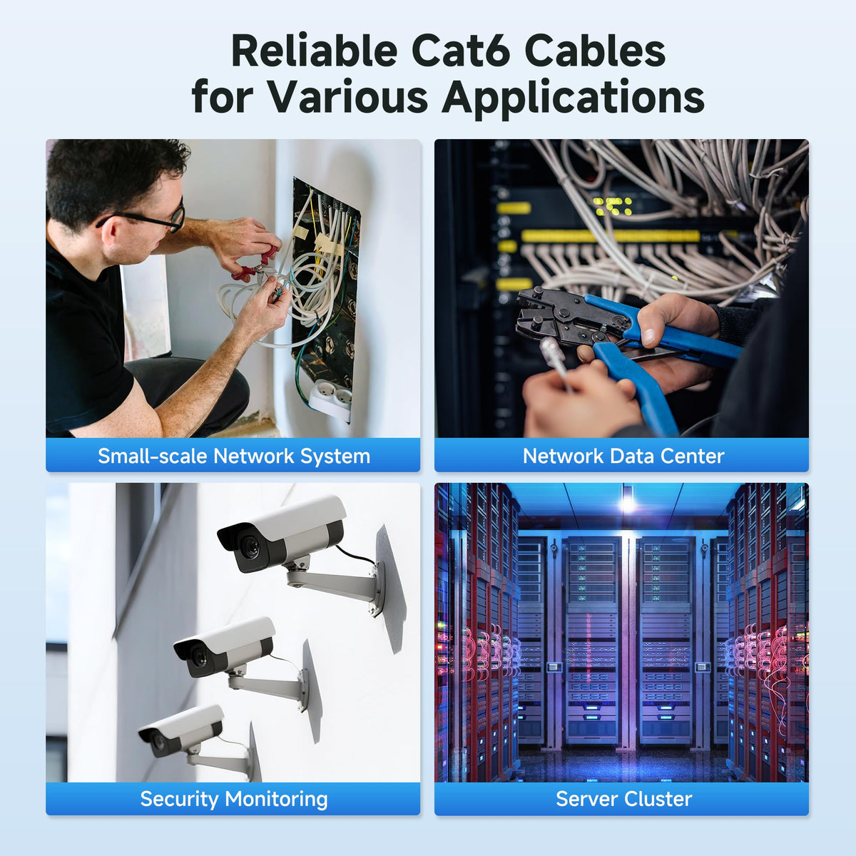 Cat 6 Cable 500ft Blue E15454