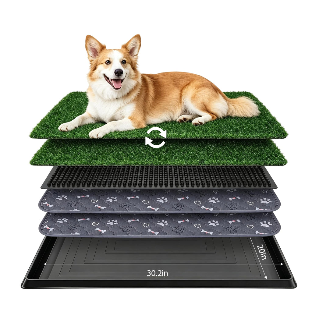 Dog Grass Pad with Tray 30"x20" C420